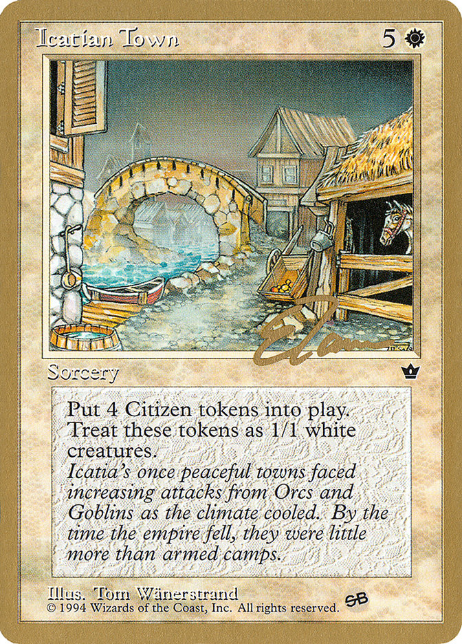 Icatian Town (Eric Tam) (SB) [Pro Tour Collector Set] | Gear Gaming Bentonville