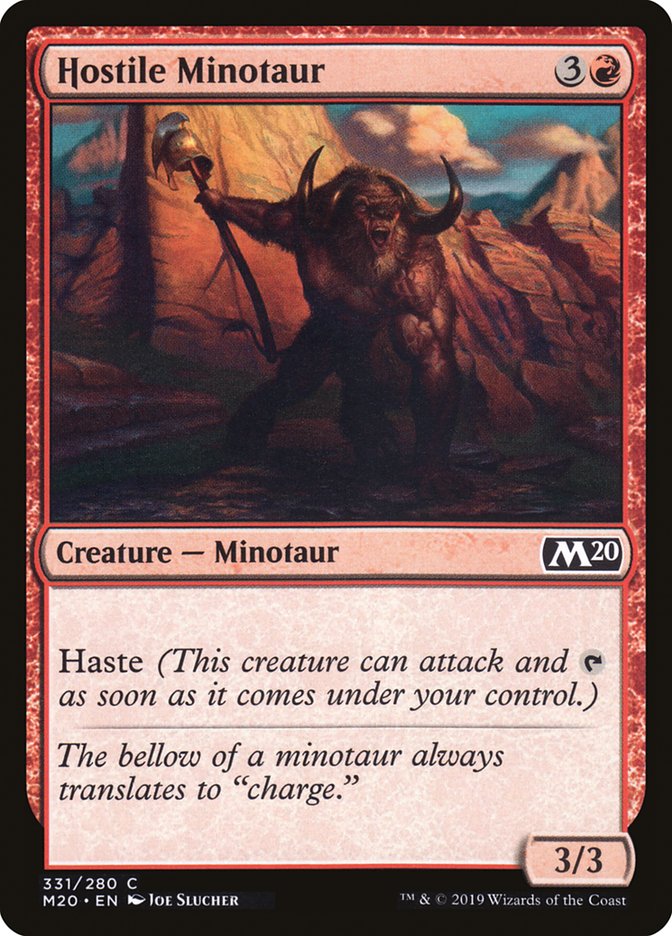 Hostile Minotaur [Core Set 2020] | Gear Gaming Bentonville