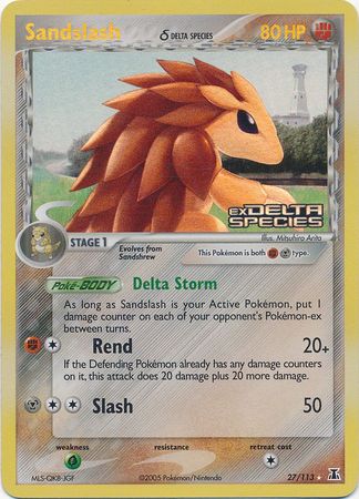 Sandslash (27/113) (Delta Species) (Stamped) [EX: Delta Species] | Gear Gaming Bentonville