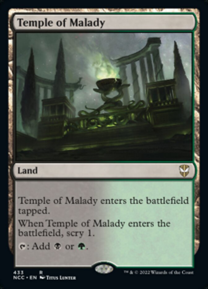 Temple of Malady [Streets of New Capenna Commander] | Gear Gaming Bentonville