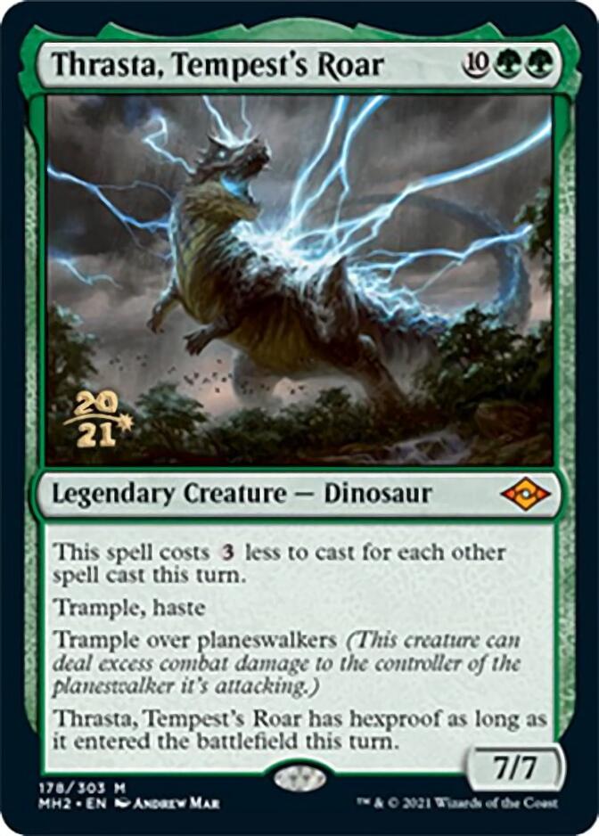 Thrasta, Tempest's Roar [Modern Horizons 2 Prerelease Promos] | Gear Gaming Bentonville