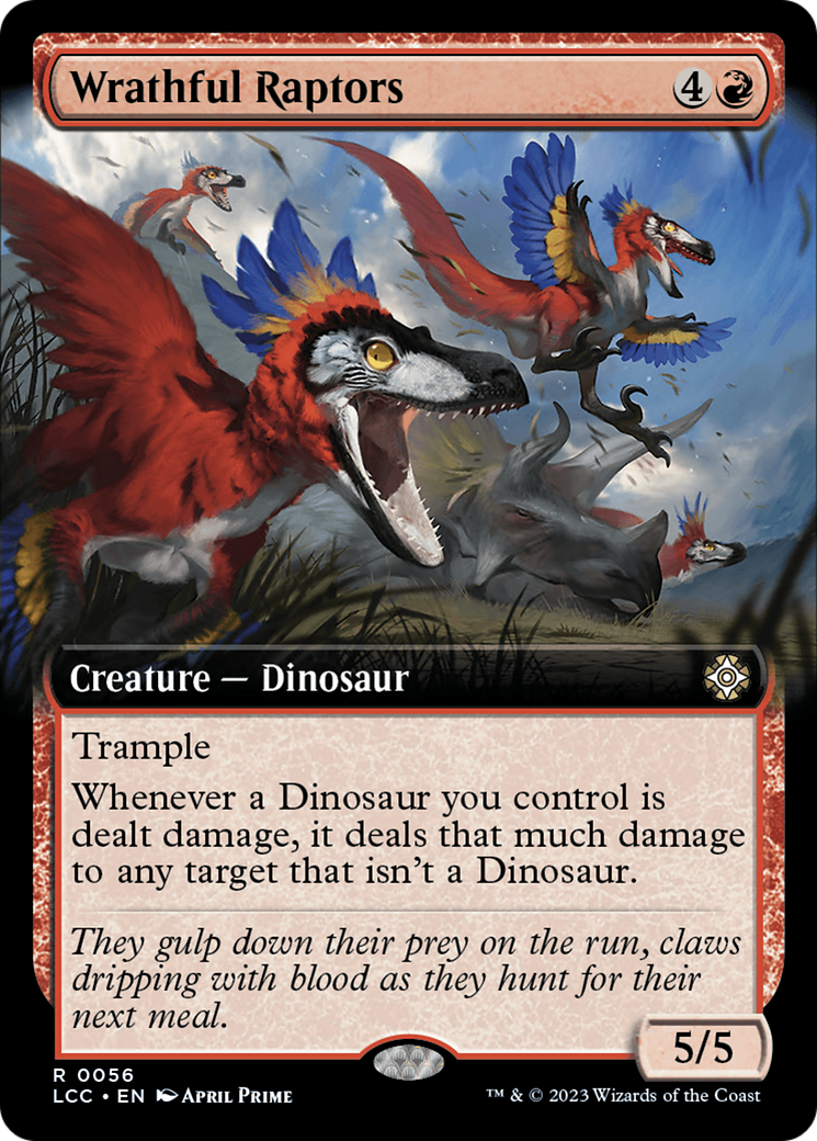 Wrathful Raptors (Extended Art) [The Lost Caverns of Ixalan Commander] | Gear Gaming Bentonville