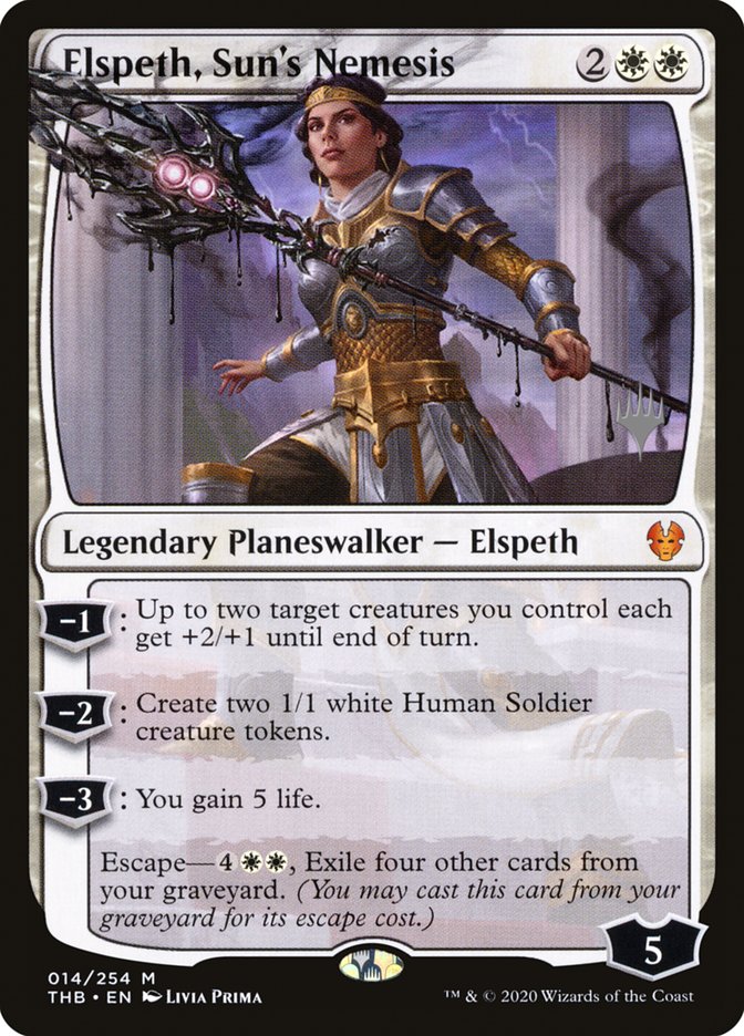 Elspeth, Sun's Nemesis (Promo Pack) [Theros Beyond Death Promos] | Gear Gaming Bentonville