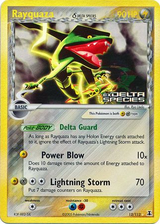 Rayquaza (13/113) (Delta Species) (Stamped) [EX: Delta Species] | Gear Gaming Bentonville