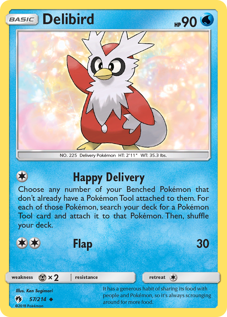 Delibird (57/214) [Sun & Moon: Lost Thunder] | Gear Gaming Bentonville