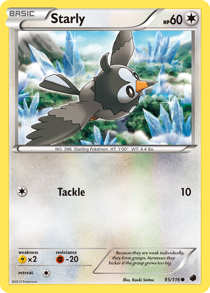 Starly (95/116) [Black & White: Plasma Freeze] | Gear Gaming Bentonville