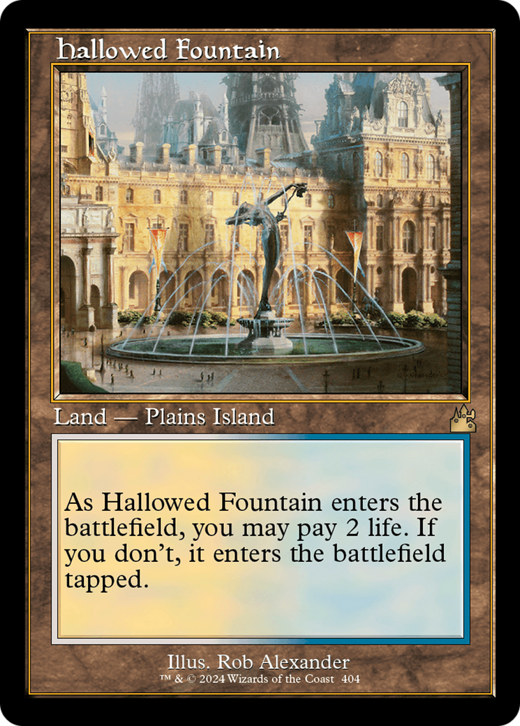 Hallowed Fountain (Retro) [Ravnica Remastered] | Gear Gaming Bentonville