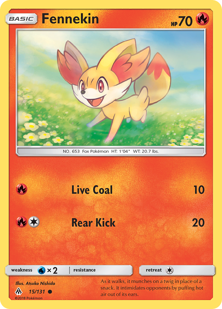 Fennekin (15/131) [Sun & Moon: Forbidden Light] | Gear Gaming Bentonville