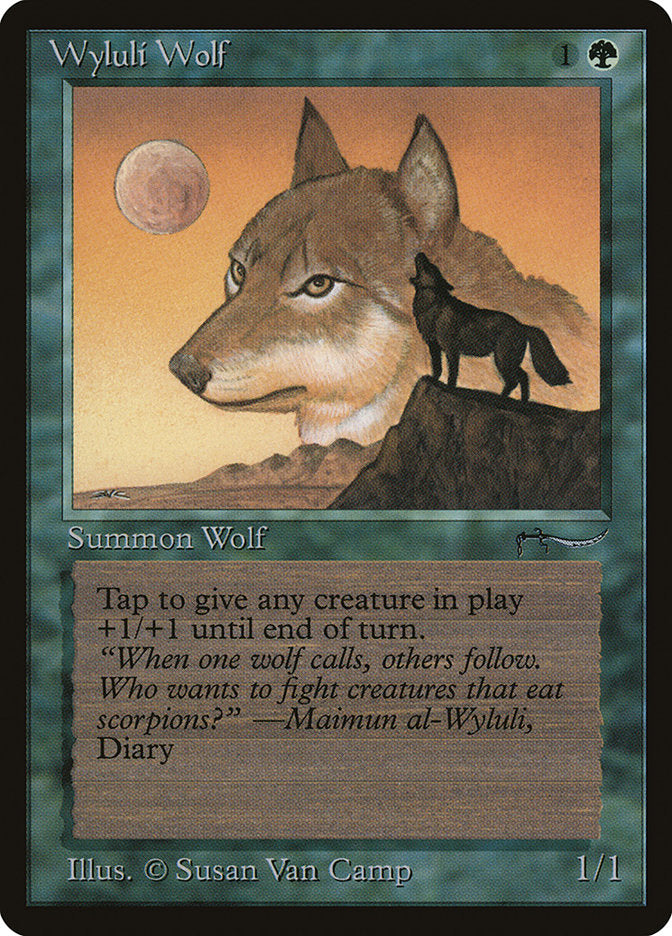 Wyluli Wolf (Dark Mana Cost) [Arabian Nights] | Gear Gaming Bentonville