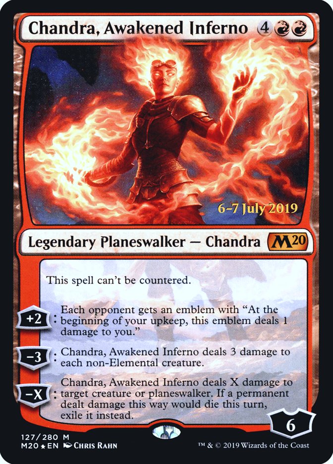 Chandra, Awakened Inferno  [Core Set 2020 Prerelease Promos] | Gear Gaming Bentonville