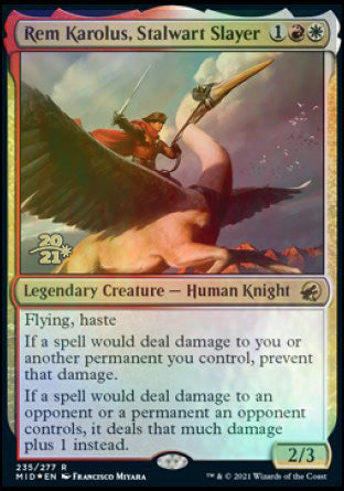 Rem Karolus, Stalwart Slayer [Innistrad: Midnight Hunt Prerelease Promos] | Gear Gaming Bentonville