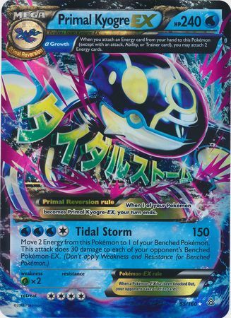 Primal Kyogre EX (55/160) (Jumbo Card) [XY: Primal Clash] | Gear Gaming Bentonville