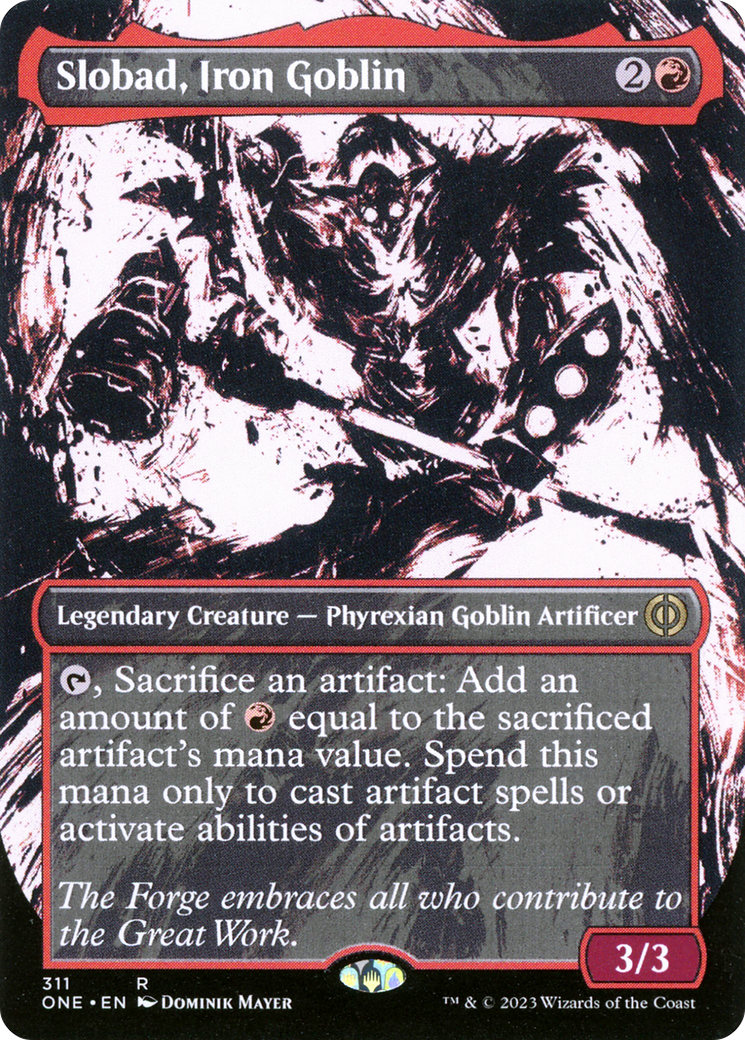 Slobad, Iron Goblin (Borderless Ichor) [Phyrexia: All Will Be One] | Gear Gaming Bentonville