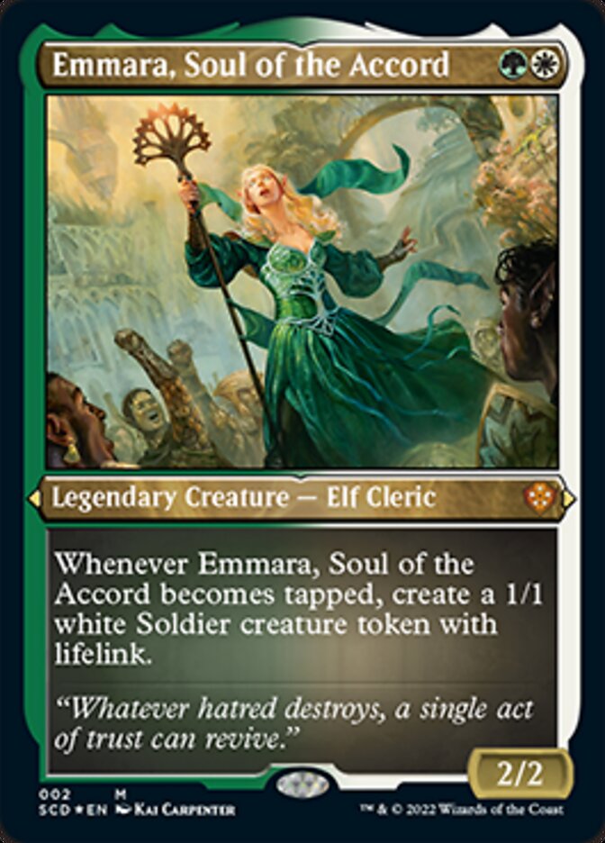 Emmara, Soul of the Accord (Foil Etched) [Starter Commander Decks] | Gear Gaming Bentonville