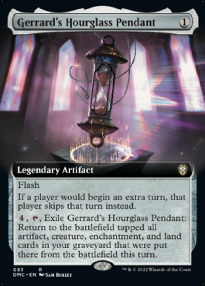 Gerrard's Hourglass Pendant (Extended Art) [Dominaria United Commander] | Gear Gaming Bentonville