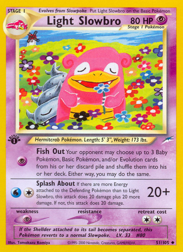 Light Slowbro (51/105) [Neo Destiny 1st Edition] | Gear Gaming Bentonville