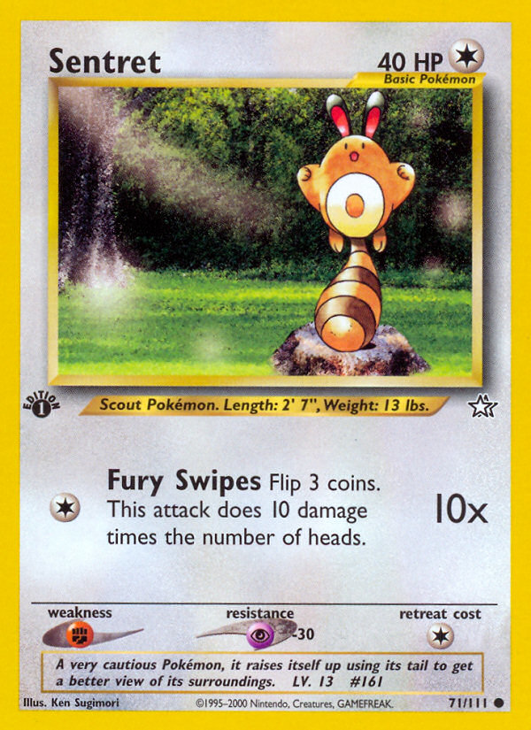 Sentret (71/111) [Neo Genesis 1st Edition] | Gear Gaming Bentonville