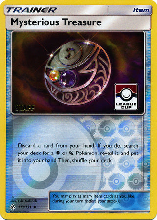 Mysterious Treasure (113/131) (League Promo Staff) [Sun & Moon: Forbidden Light] | Gear Gaming Bentonville