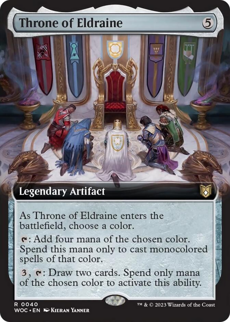 Throne of Eldraine (Extended Art) [Wilds of Eldraine Commander] | Gear Gaming Bentonville