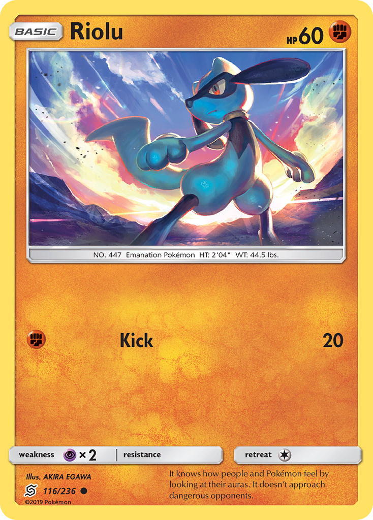 Riolu (116/236) [Sun & Moon: Unified Minds] | Gear Gaming Bentonville