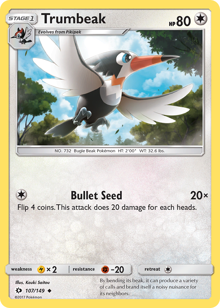 Trumbeak (107/149) [Sun & Moon: Base Set] | Gear Gaming Bentonville