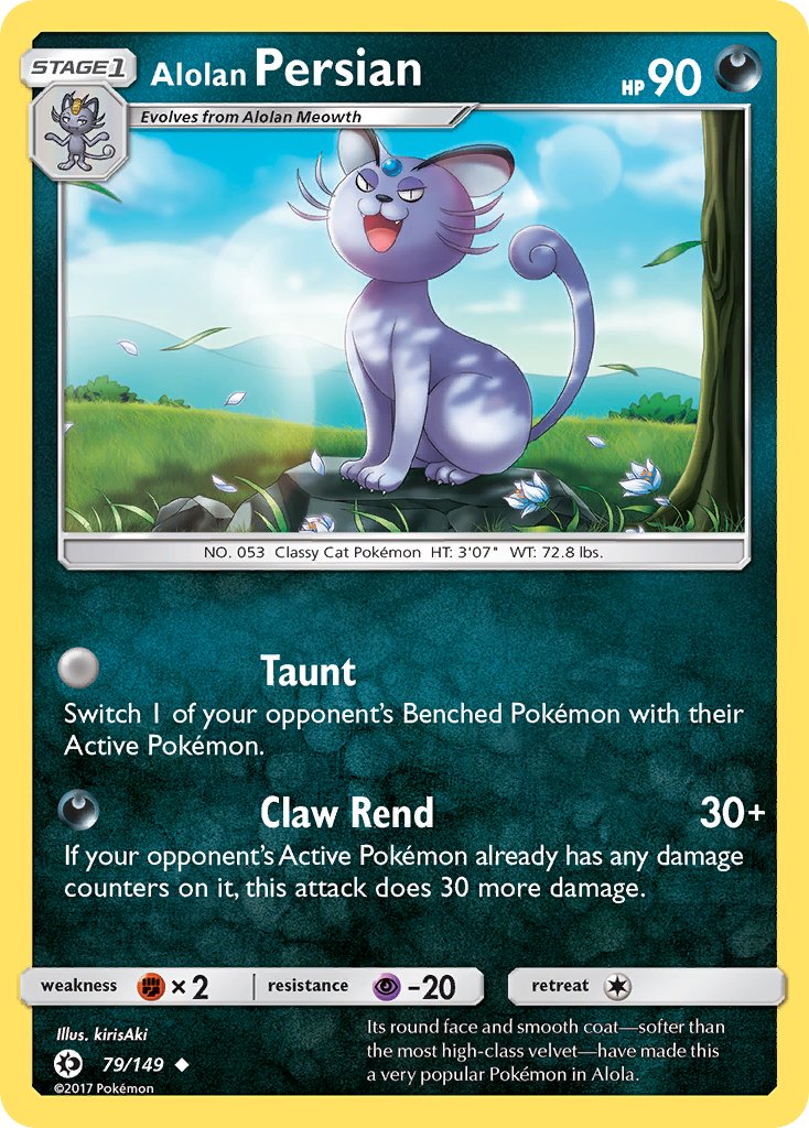 Alolan Persian (79/149) (Cosmos Holo) (Blister Exclusive) [Sun & Moon: Base Set] | Gear Gaming Bentonville