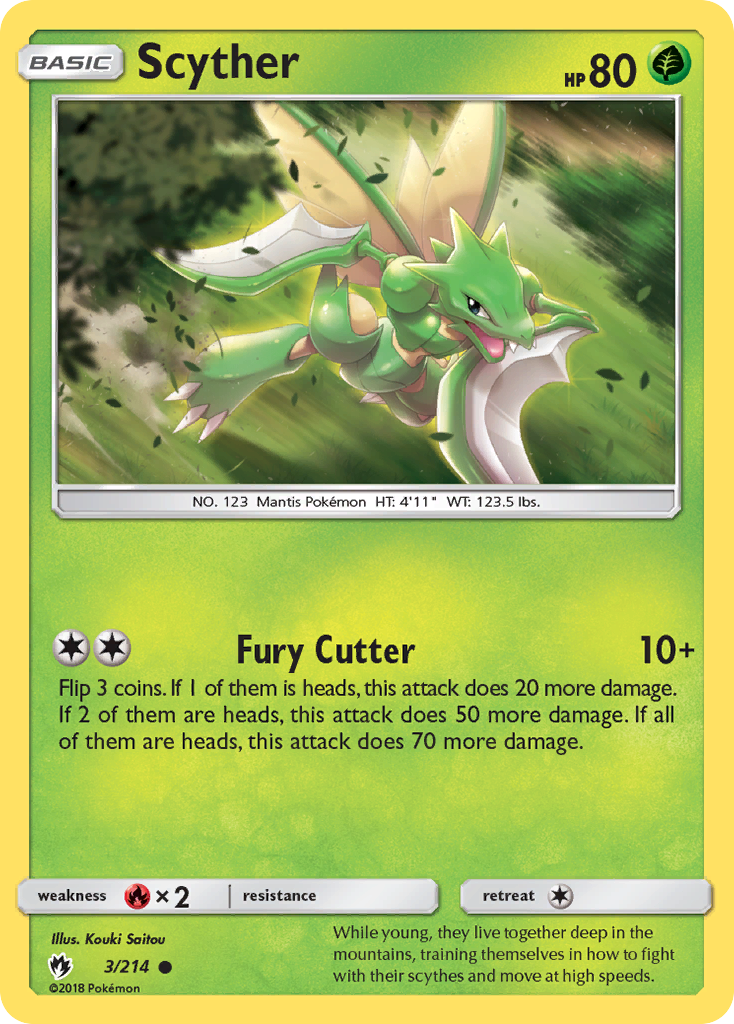 Scyther (3/214) [Sun & Moon: Lost Thunder] | Gear Gaming Bentonville