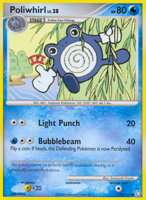 Poliwhirl (115/146) [Diamond & Pearl: Legends Awakened] | Gear Gaming Bentonville