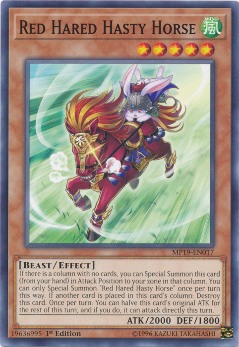 Red Hared Hasty Horse [MP19-EN017] Common | Gear Gaming Bentonville