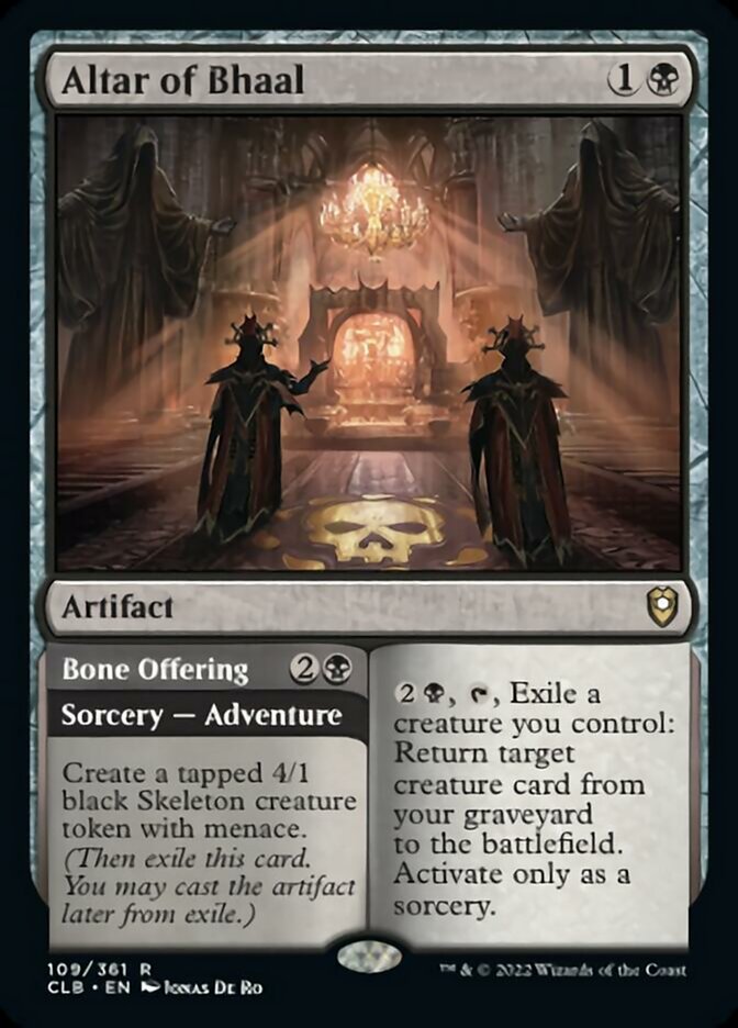 Altar of Bhaal // Bone Offering [Commander Legends: Battle for Baldur's Gate] | Gear Gaming Bentonville