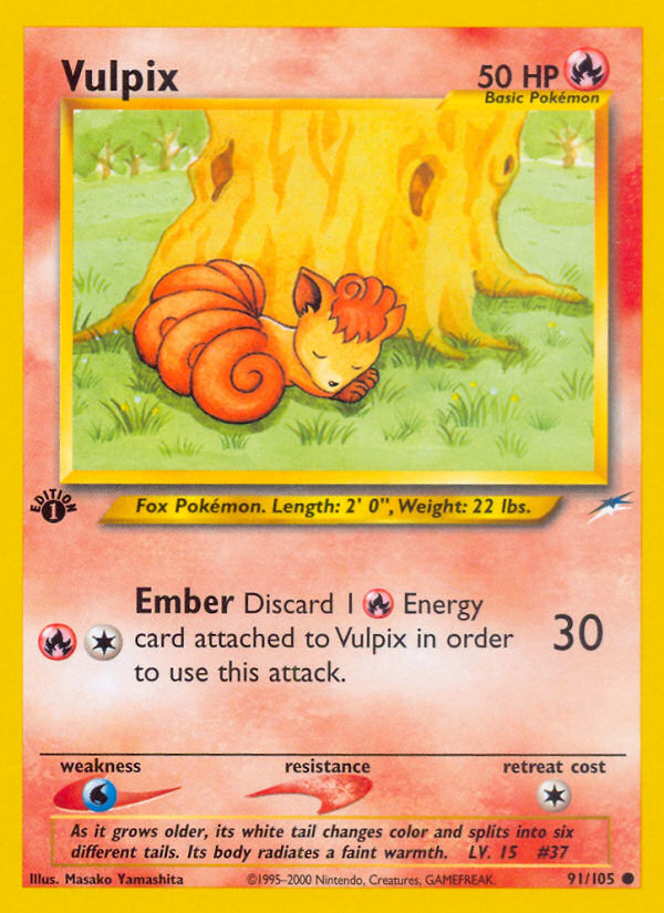 Vulpix (91/105) [Neo Destiny 1st Edition] | Gear Gaming Bentonville