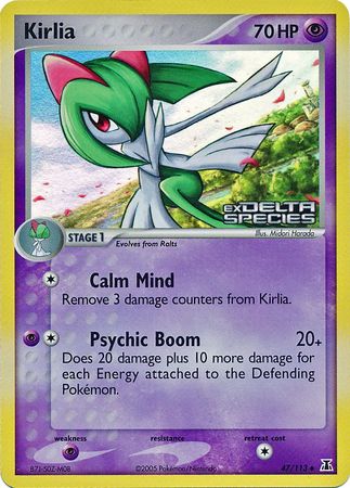 Kirlia (47/113) (Stamped) [EX: Delta Species] | Gear Gaming Bentonville