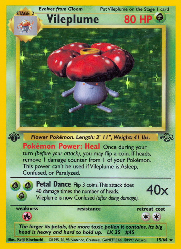 Vileplume (15/64) [Jungle 1st Edition] | Gear Gaming Bentonville