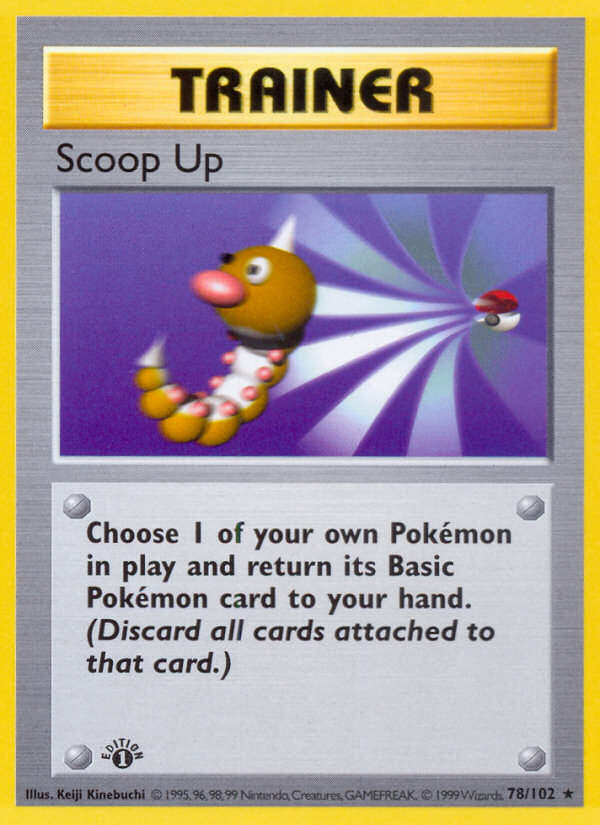 Scoop Up (78/102) (Shadowless) [Base Set 1st Edition] | Gear Gaming Bentonville