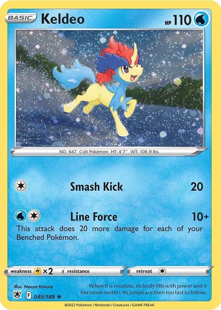 Keldeo (045/189) (Cosmos Holo) [Sword & Shield: Astral Radiance] | Gear Gaming Bentonville