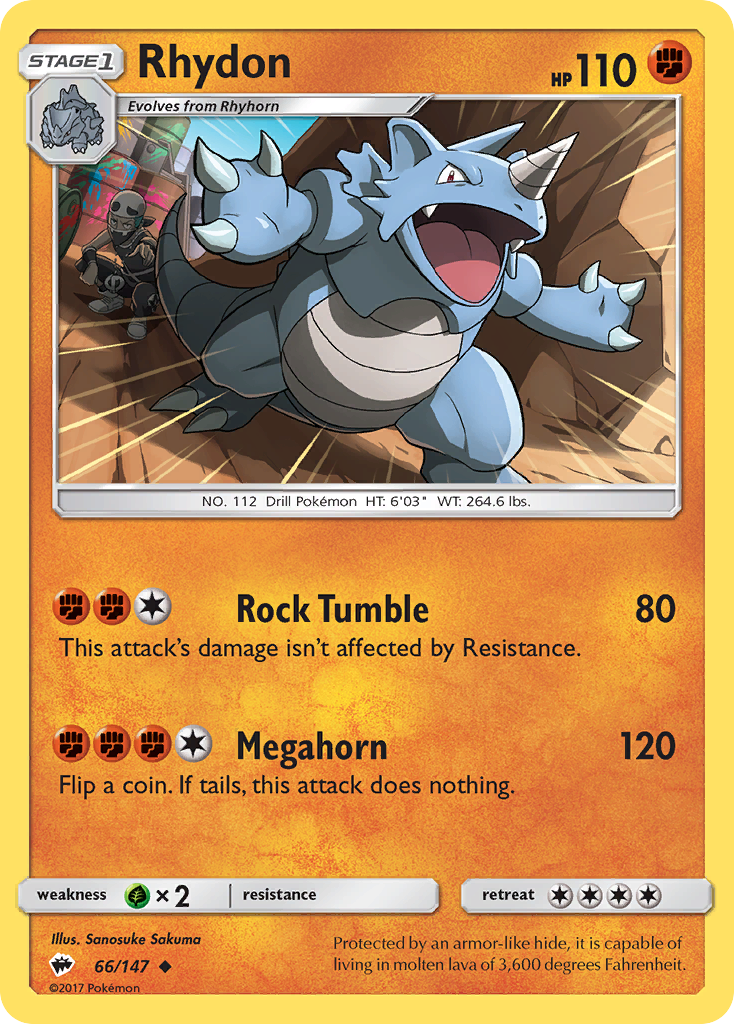 Rhydon (66/147) [Sun & Moon: Burning Shadows] | Gear Gaming Bentonville