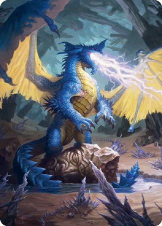 Blue Dragon Art Card [Dungeons & Dragons: Adventures in the Forgotten Realms Art Series] | Gear Gaming Bentonville