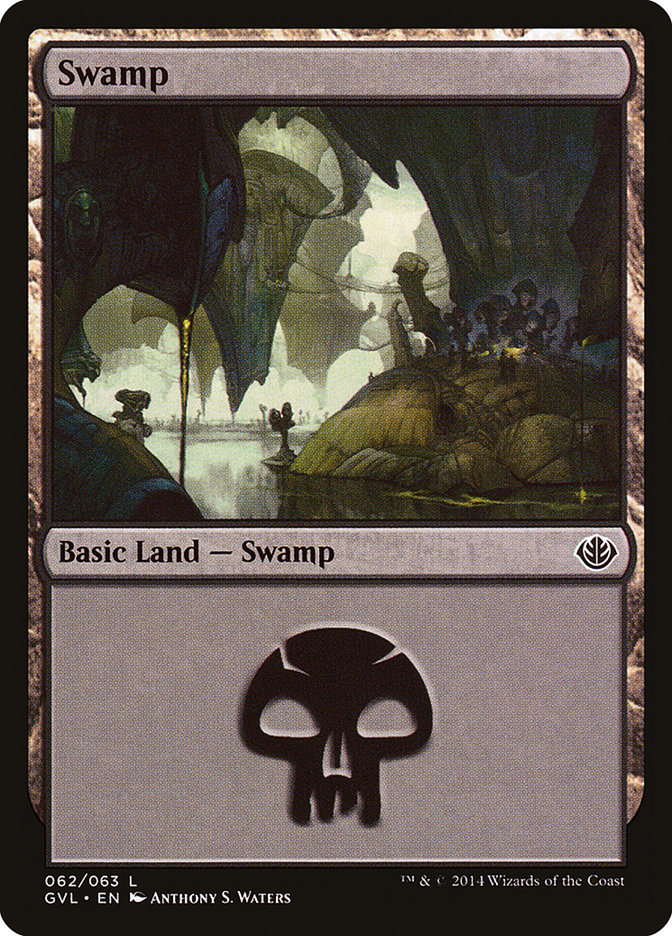 Swamp (62) (Garruk vs. Liliana) [Duel Decks Anthology] | Gear Gaming Bentonville