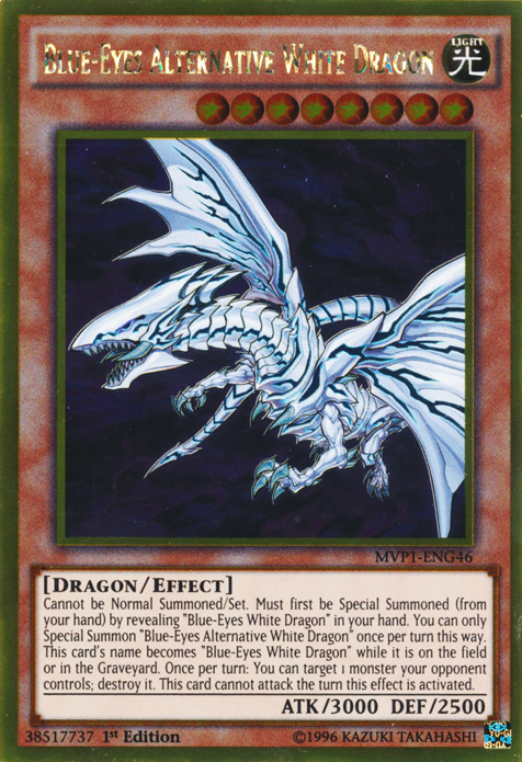 Blue-Eyes Alternative White Dragon [MVP1-ENG46] Gold Rare | Gear Gaming Bentonville