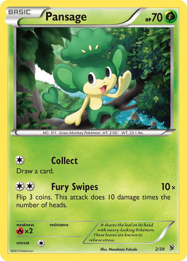 Pansage (2/39) [XY: Kalos Starter Set] | Gear Gaming Bentonville