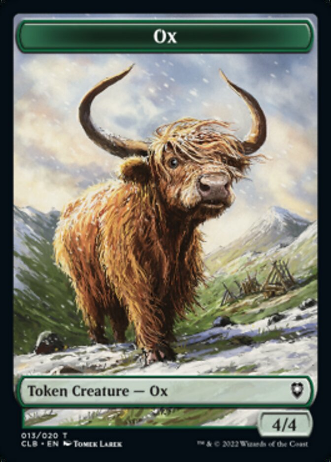 Ox Token [Commander Legends: Battle for Baldur's Gate Tokens] | Gear Gaming Bentonville