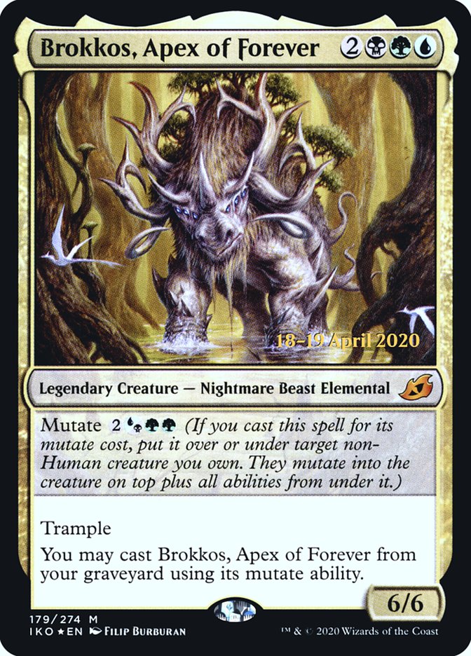 Brokkos, Apex of Forever  [Ikoria: Lair of Behemoths Prerelease Promos] | Gear Gaming Bentonville