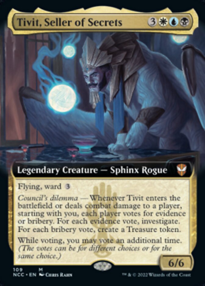 Tivit, Seller of Secrets (Extended Art) [Streets of New Capenna Commander] | Gear Gaming Bentonville