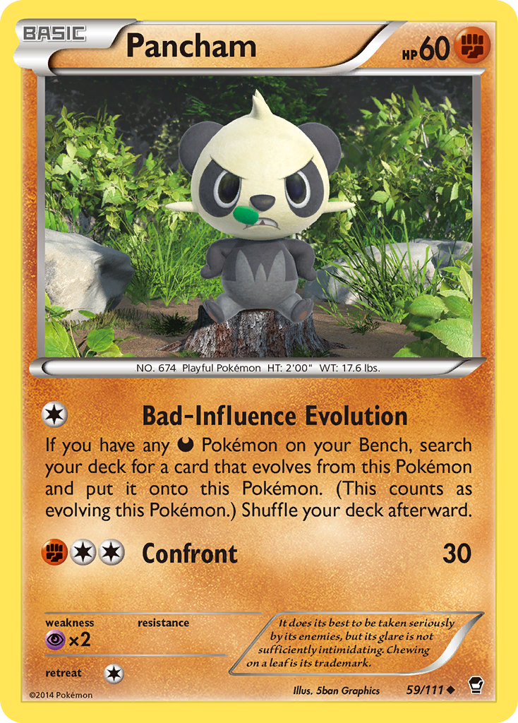 Pancham (59/111) [XY: Furious Fists] | Gear Gaming Bentonville