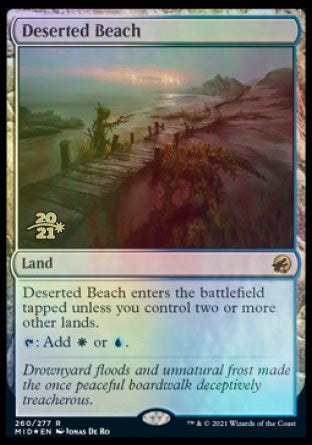 Deserted Beach [Innistrad: Midnight Hunt Prerelease Promos] | Gear Gaming Bentonville