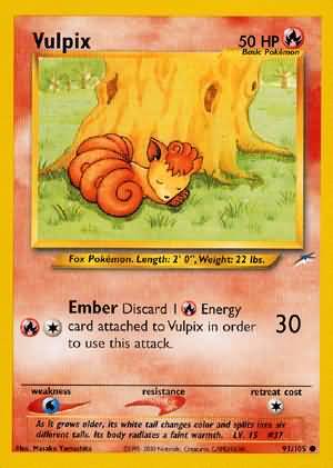 Vulpix (91/105) [Neo Destiny Unlimited] | Gear Gaming Bentonville