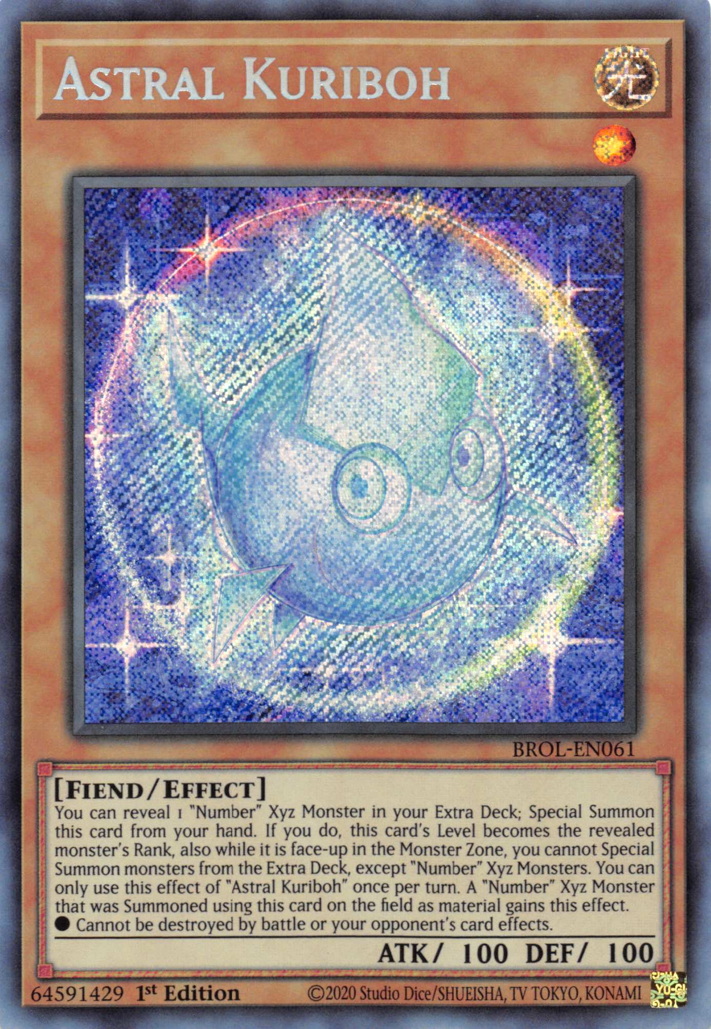 Astral Kuriboh [BROL-EN061] Secret Rare | Gear Gaming Bentonville