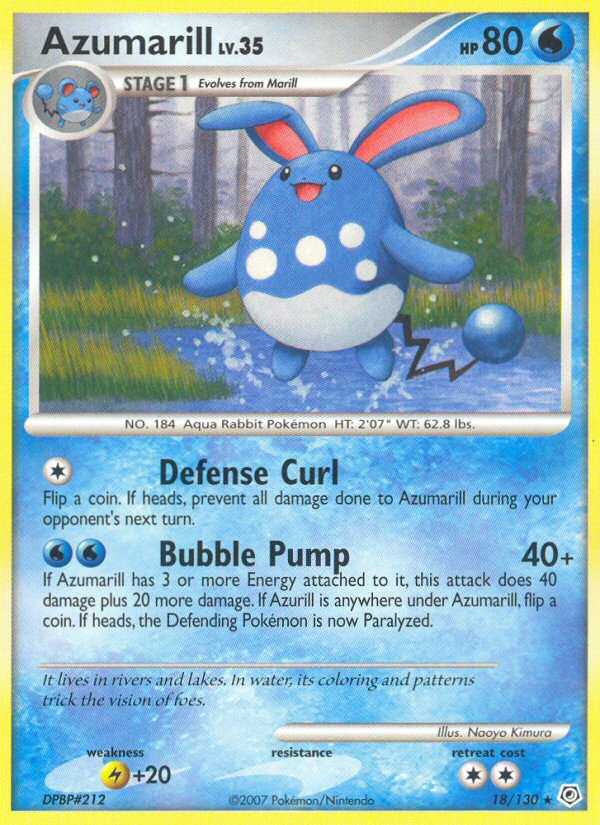 Azumarill (18/130) [Diamond & Pearl: Base Set] | Gear Gaming Bentonville