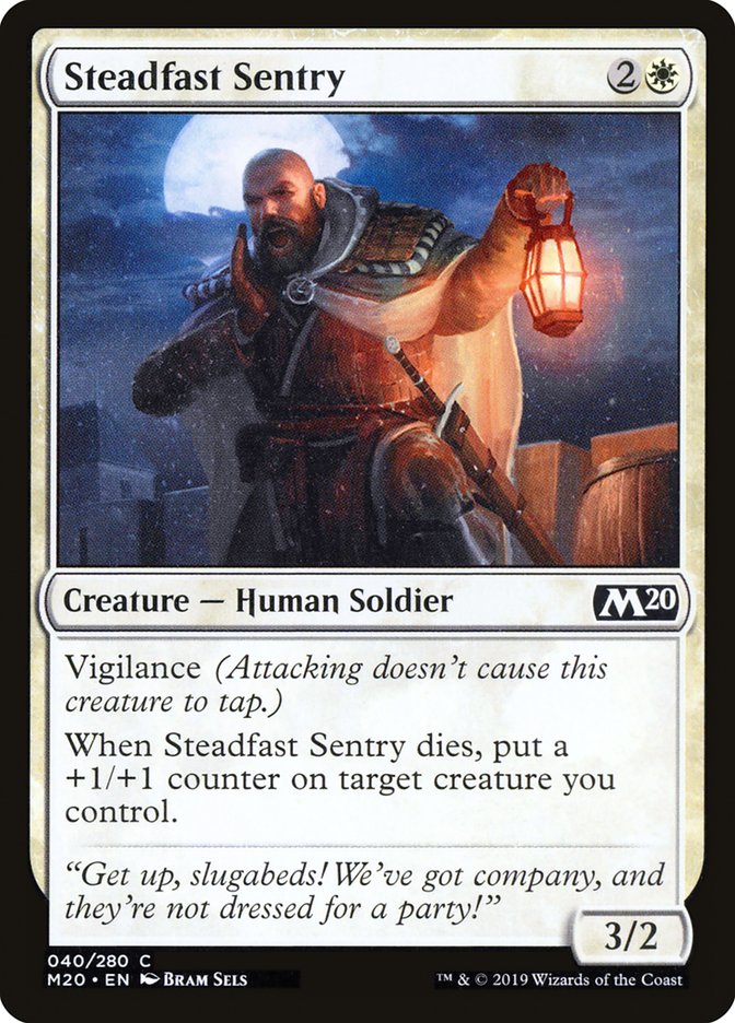 Steadfast Sentry [Core Set 2020] | Gear Gaming Bentonville