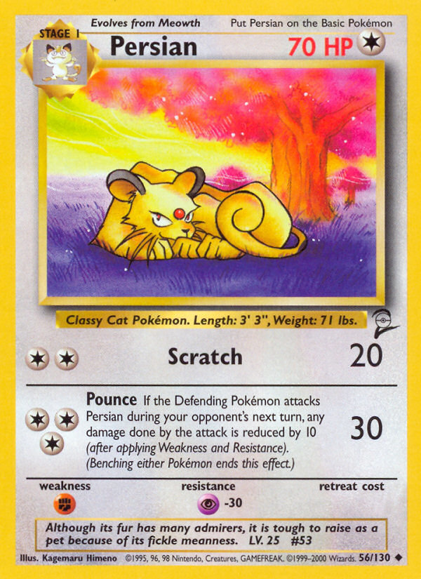 Persian (56/130) [Base Set 2] | Gear Gaming Bentonville
